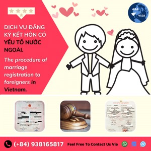 Procedures for marriage registration with foreign elements in Vietnam (Vietnamese people marrying foreigners)