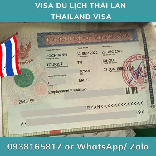 Xin visa du lịch Thái lan