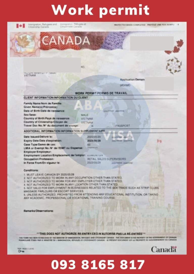 Work permit Canada