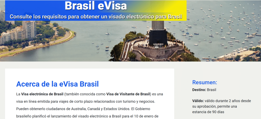 Visa Brazil Online