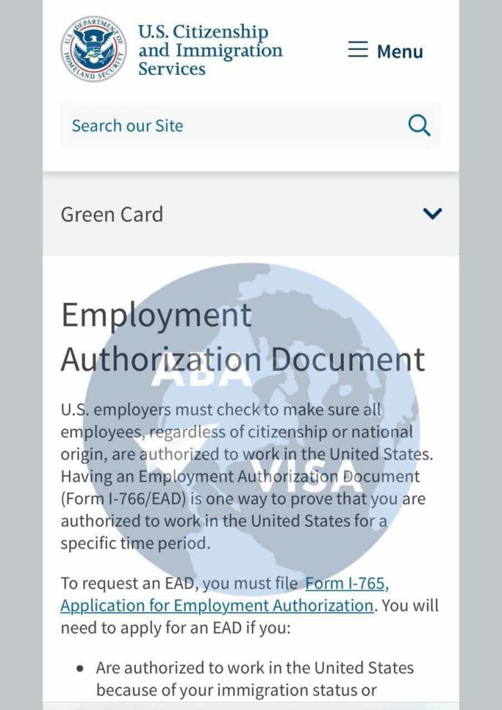 Thẻ EAD Giấy Phép Đi Làm Ở Mỹ Diện EB3 Unskilled Worker